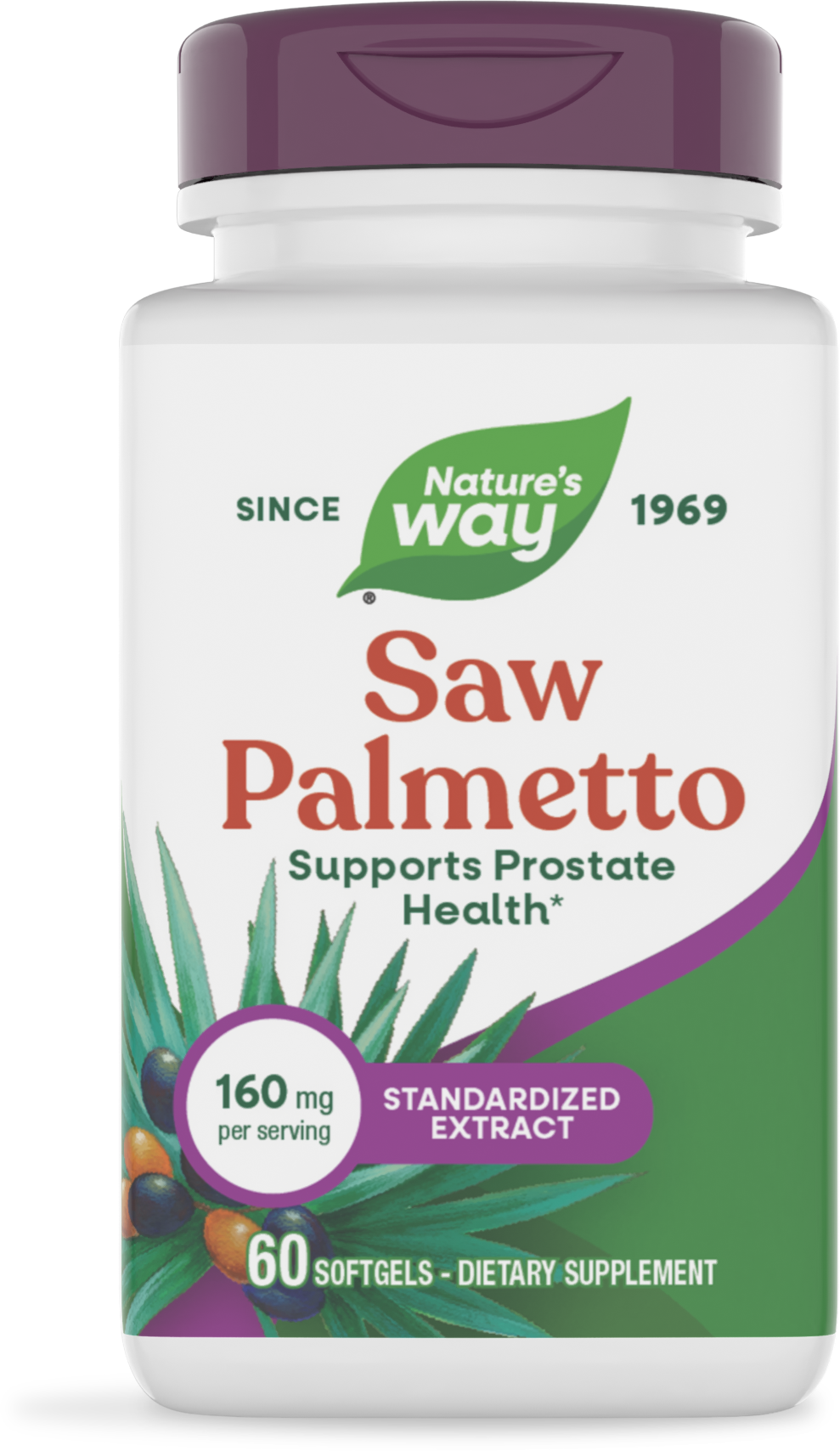 <{%PRIMARY_62800%}>Nature's Way® | Saw Palmetto, 60 softgels