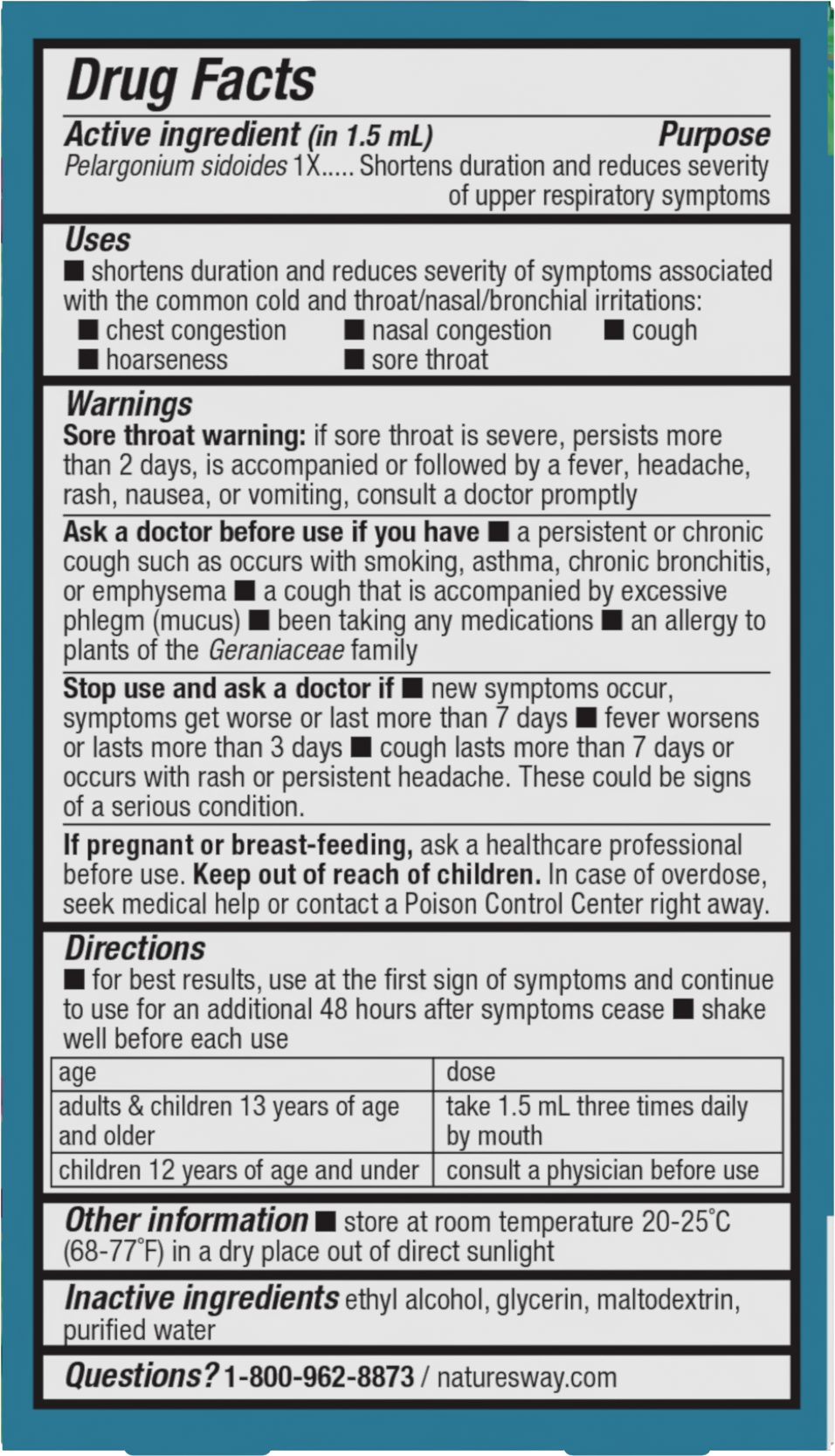 <{%MAIN2_15270%}>Nature's Way® | Umcka Cold Relief Drops - back of pack