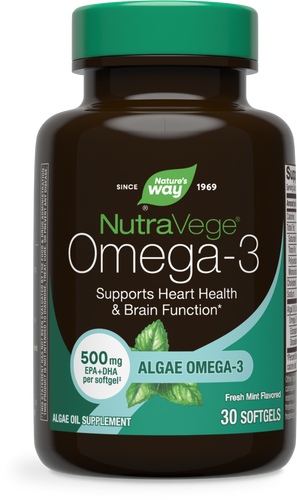 Nature's Way® | NutraVege Omega-3, 30 softgels, Fresh Mint Sku:12197