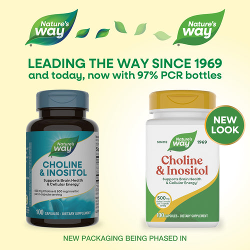 Nature's Way® | Choline & Inositol - package updates old to new Sku:40462