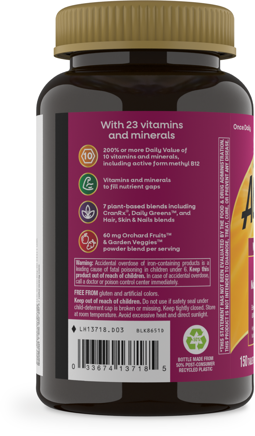 <{%MAIN9_13718%}>Nature's Way® | Alive! Women's Ultra Multivitamin - left side of pack