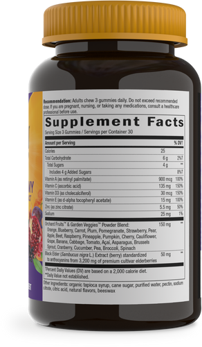 Nature's Way® | Alive! Immune Gummy With Elderberry Extract - right side of pack Sku:10484