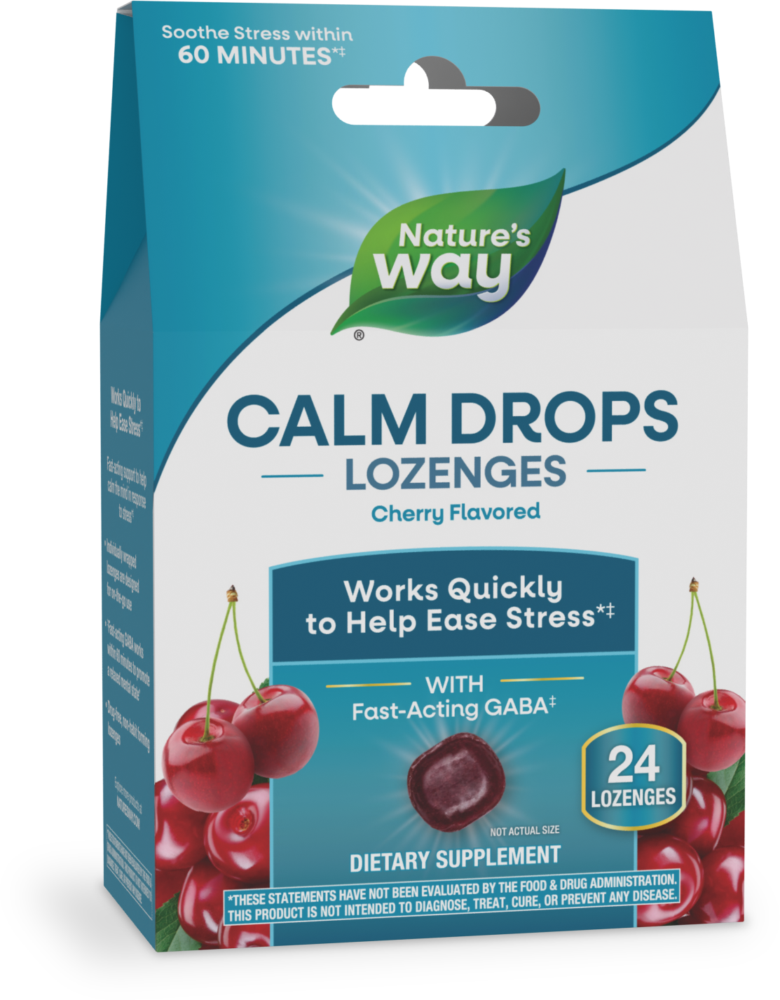 <{%PRIMARY_14983%}>Nature's Way® | Calm Drops Lozenges, 24 lozenges, Cherry