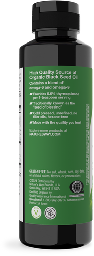 Nature's Way® | Black Seed Oil - left side of pack Sku:12322