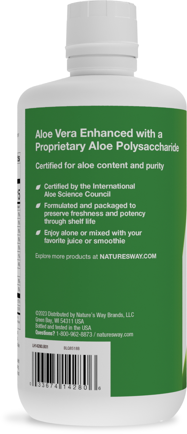 <{%MAIN3_14280%}>Nature's Way® | Aloe Vera Leaf Juice - left side of pack