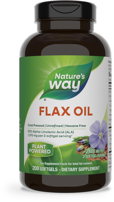 <{%PRIMARY_15425%}>Nature's Way® | Flax Oil, 200 softgels