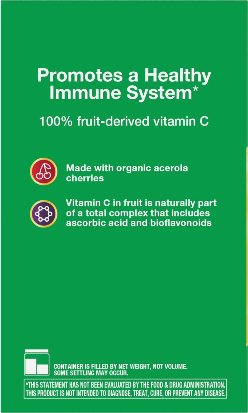 <{%MAIN4_15143%}>Nature's Way® | Alive! Vitamin C Powder Drink Mix - left side of pack