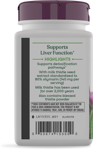 Nature's Way® | Milk Thistle - left side of pack Sku:15355