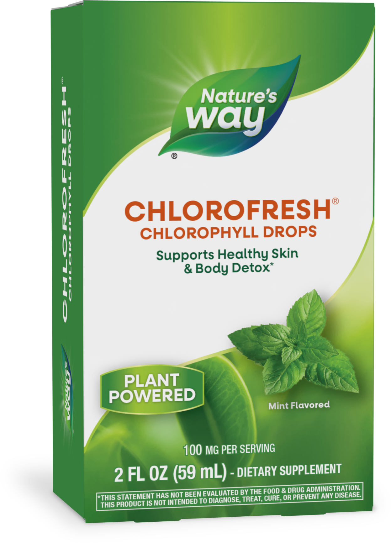 <{%PRIMARY_10008%}>Nature's Way® | Chlorofresh Chlorophyll Drops, 2 fl oz (59 ml), Mint