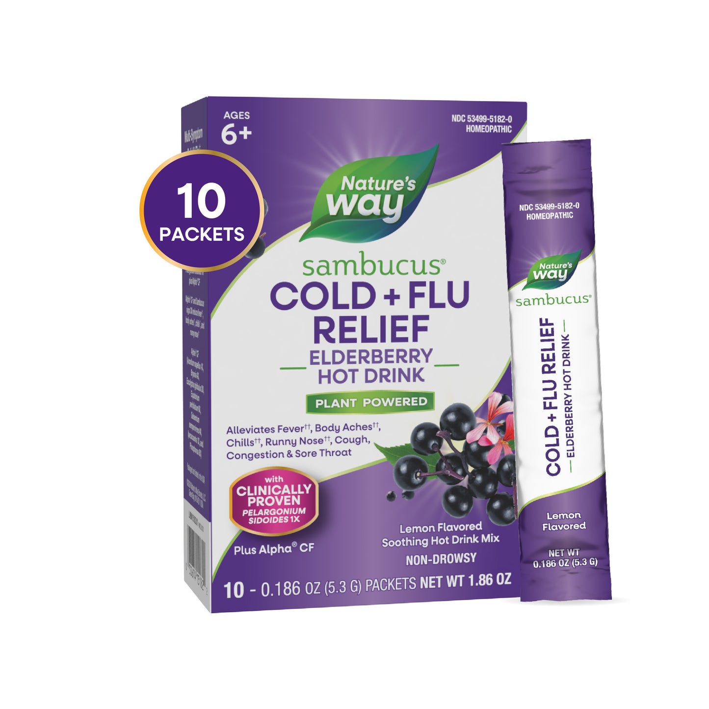 <{%MAIN7_15182%}>Nature's Way® | Sambucus Cold+Flu Relief Elderberry Hot Drink