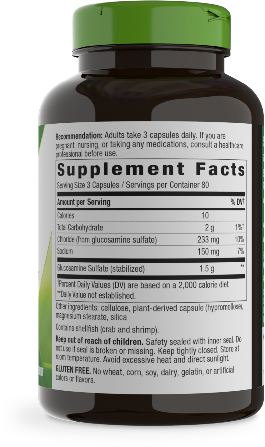 <{%MAIN2_01787%}>Nature's Way® | GS-500 Glucosamine Sulfate - right side of pack