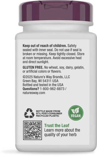 Nature's Way® | Cranberry Premium Blend - back of pack Sku:15135