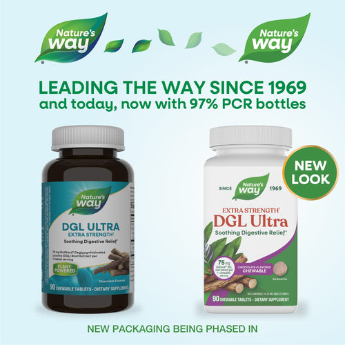 Nature's Way® | DGL Ultra - package updates old to new Sku:09101