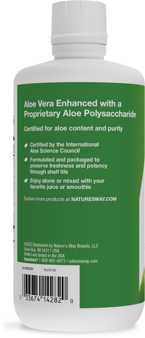 <{%MAIN3_14282%}>Nature's Way® | Aloe Vera Inner Leaf Gel & Juice - left side of pack