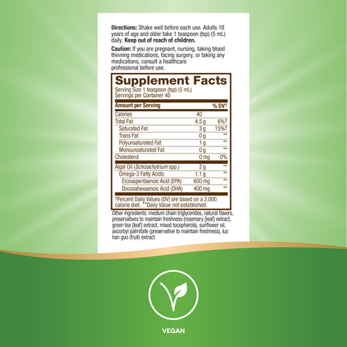 Nature's Way® | NutraVege Omega-3 Sku:12325C