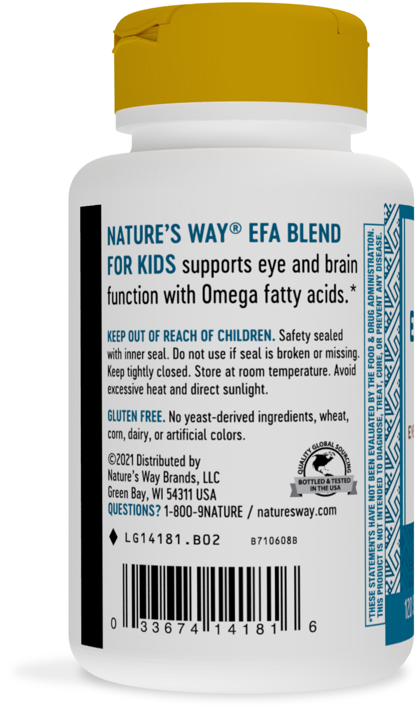 <{%MAIN2_14181%}>Nature's Way® | EFA Blend for Kids - left side of pack