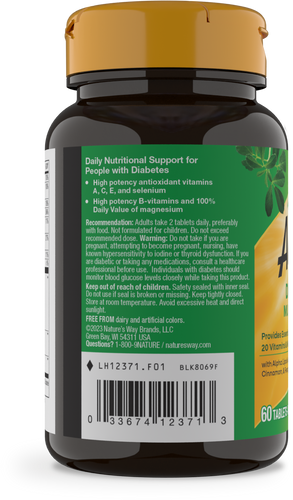 Nature's Way® | Alive! Diabetic Multivitamin - left side of pack Sku:12371