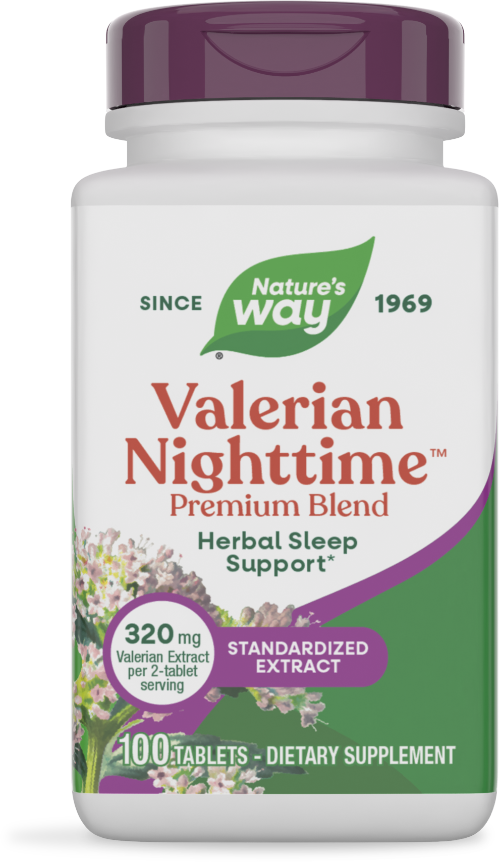 <{%PRIMARY_6640%}>Nature's Way® | Valerian Nighttime, 100 tablets
