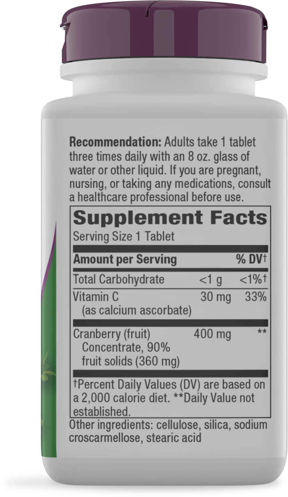 <{%MAIN2_15020%}>Nature's Way® | Cranberry Premium Blend - right side of pack