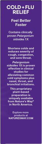Nature's Way® | Sambucus Cold+Flu Relief Elderberry Chewables - right side of pack Sku:15175
