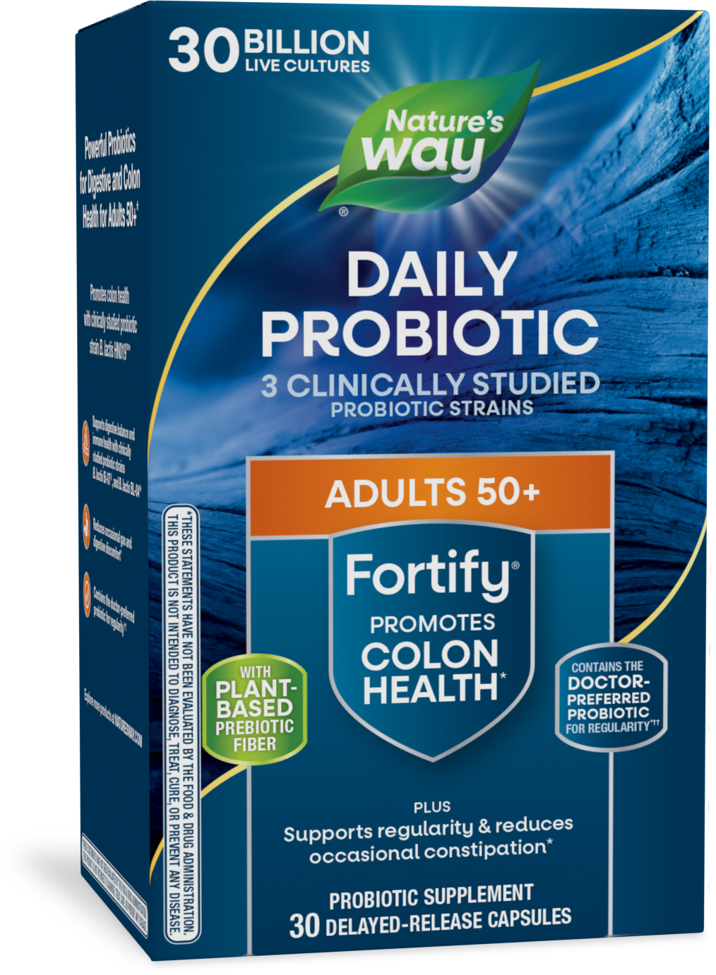 <{%PRIMARY_10293%}>Nature's Way® | Fortify 30 Billion Daily Probiotic Adults 50+, 30 capsules