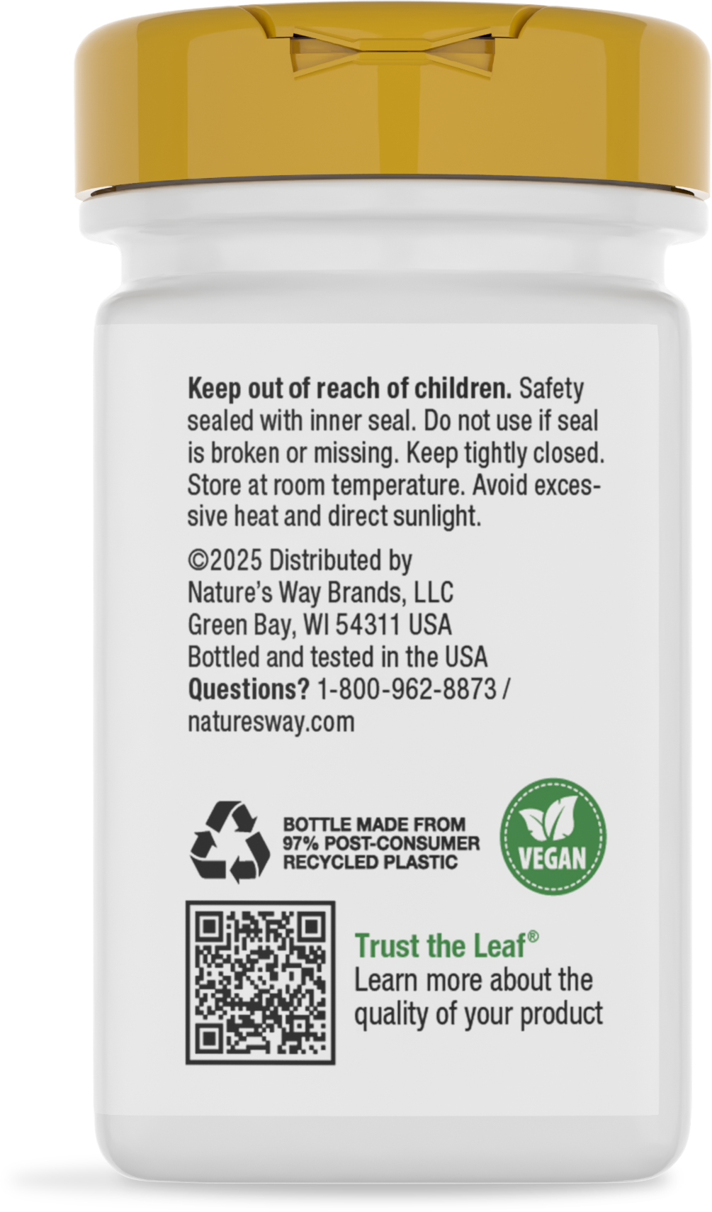 <{%MAIN4_05526%}>Nature's Way® | GABA - back of pack