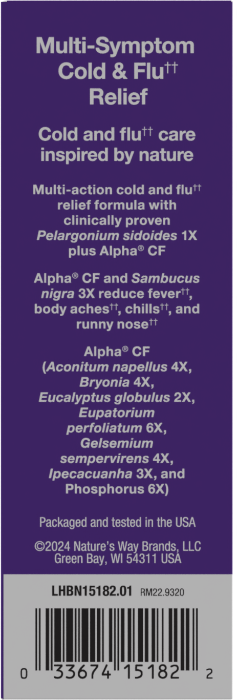 <{%MAIN2_15182%}>Nature's Way® | Sambucus Cold+Flu Relief Elderberry Hot Drink - right side of pack