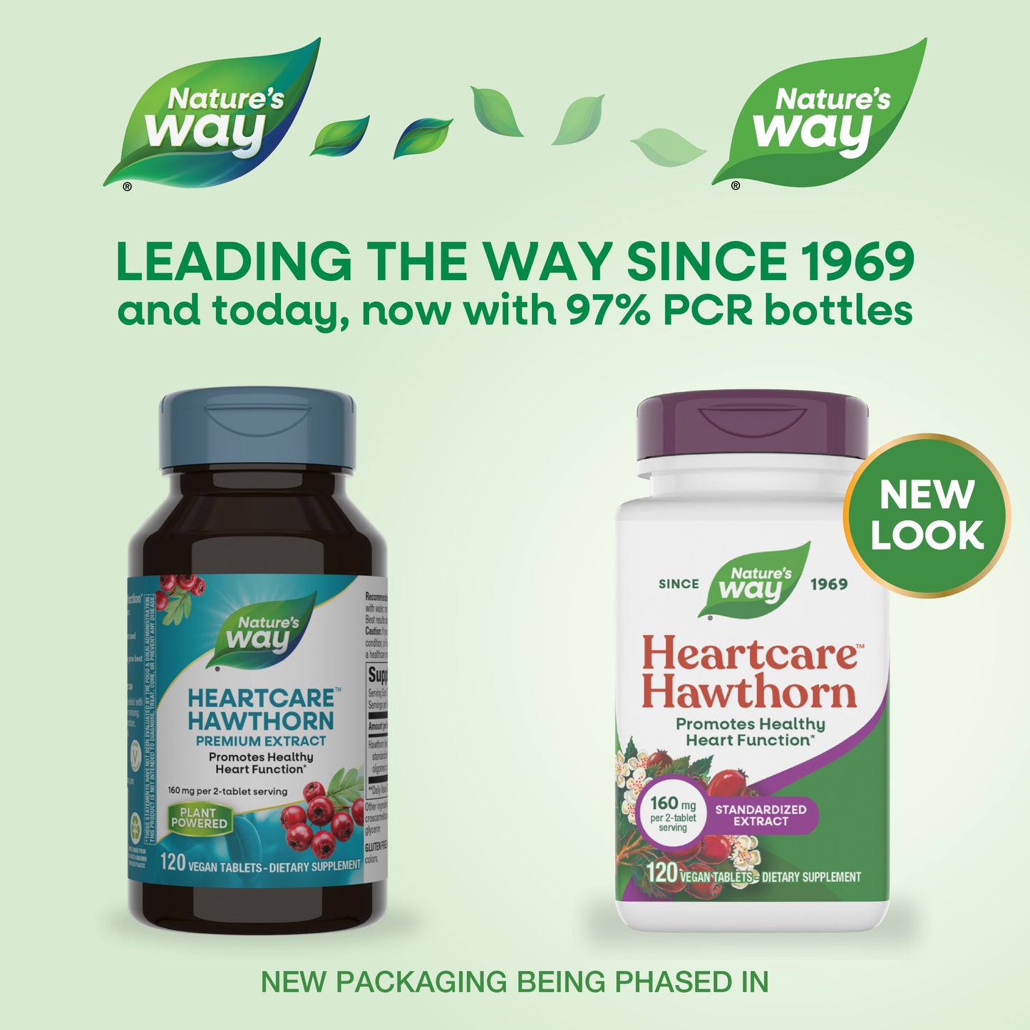 <{%MAIN1_6690%}>Nature's Way® | HeartCare Hawthorn Standardized Extract - package updates old to new