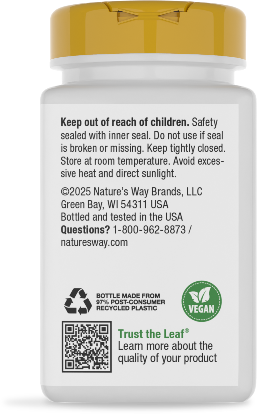 <{%MAIN12_09550%}>Nature's Way® | L-Theanine - back of pack