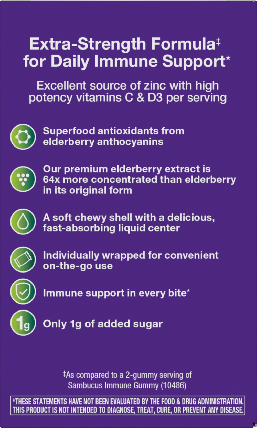 <{%MAIN3_15481%}>Nature's Way® | Sambucus Ultra Immune Juicy Burst - back of pack