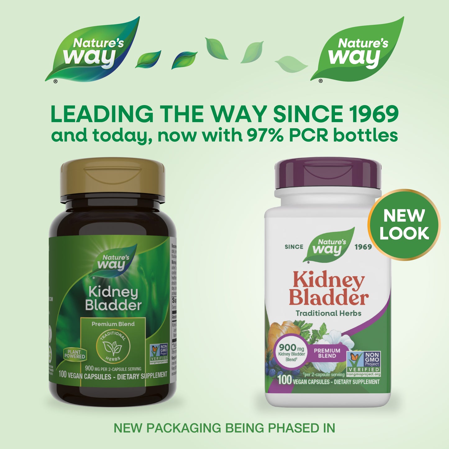 <{%MAIN1_110%}>Nature's Way® | Kidney Bladder Premium Blend - package updates old to new