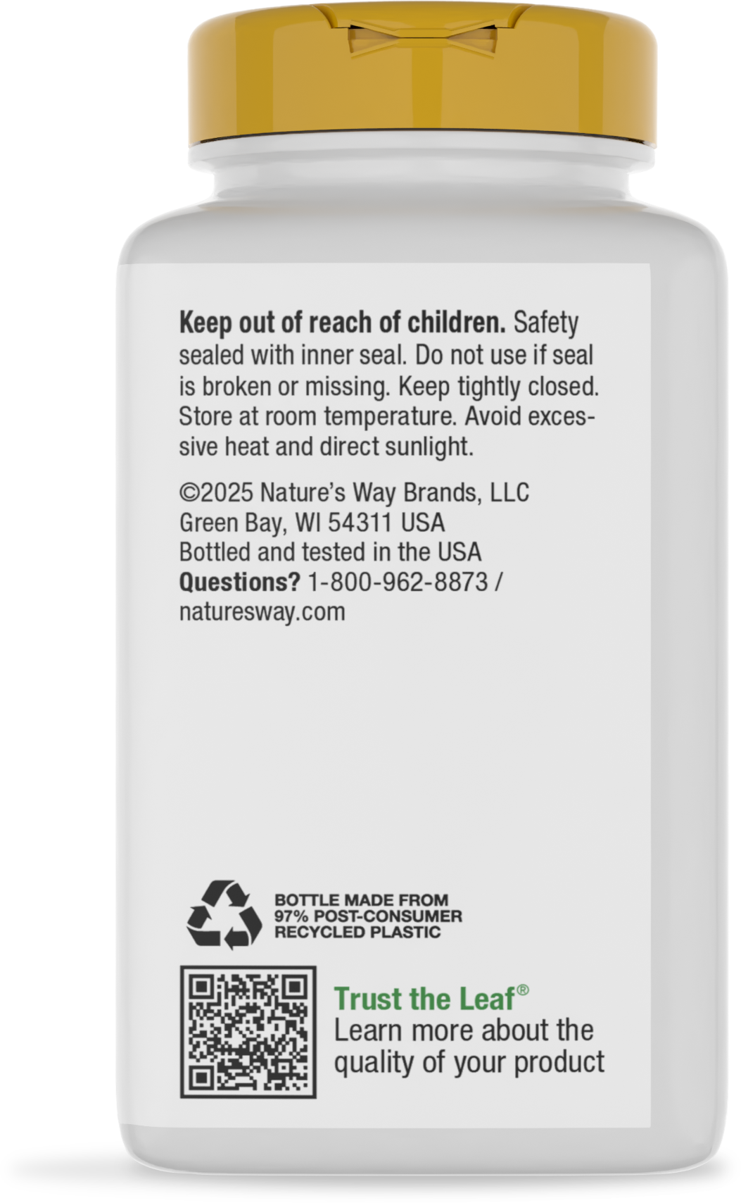 <{%MAIN12_40311%}>Nature's Way® | Vitamin C with Rose Hips - back of pack