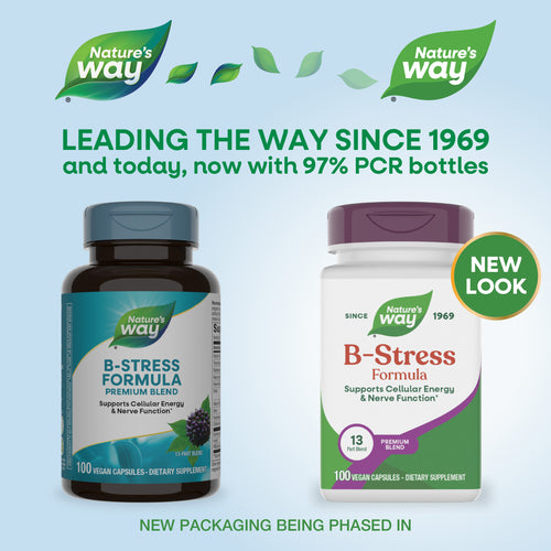 Nature's Way® | B-Stress Formula - package updates old to new Sku:40631