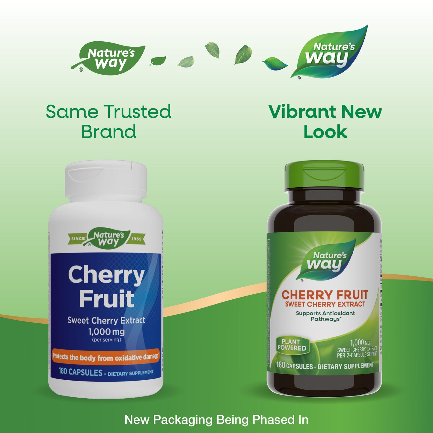 <{%MAIN1_08540%}>Nature's Way® | Cherry Fruit Sweet Cherry Extract - package updates old to new