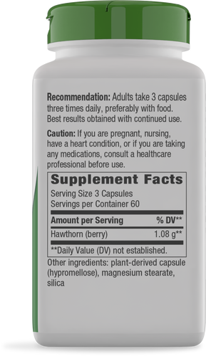 Nature's Way® | Hawthorn Berries - right side of pack Sku:15338