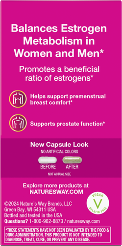 Nature's Way® | DIM-Plus - back of pack Sku:14850