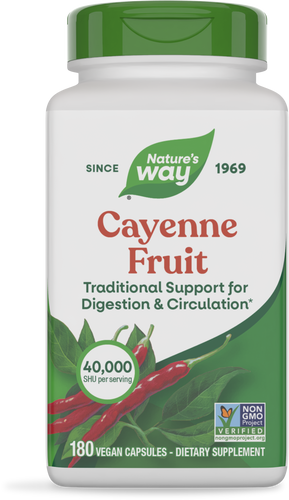 Nature's Way® | Cayenne Fruit, 180 capsules Sku:11508