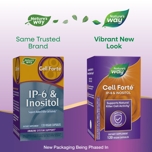 Nature's Way® | Cell Forté IP-6 & Inositol - package updates old to new Sku:05802