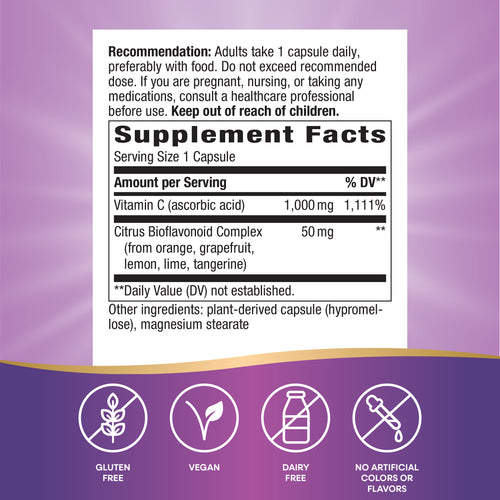 Nature's Way® | Vitamin C with Bioflavonoids Extra Strength Sku:15464