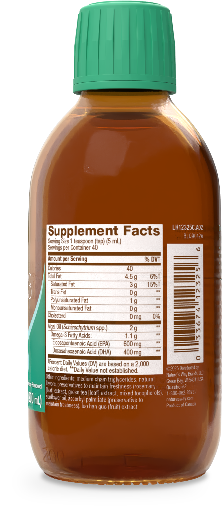 <{%MAIN7_12325C%}>Nature's Way® | NutraVege Omega-3 - right side of pack