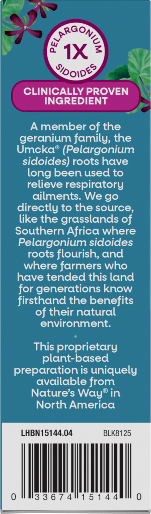 <{%MAIN6_15144%}>Nature's Way® | Umcka Cold Relief Chewables - left side of pack