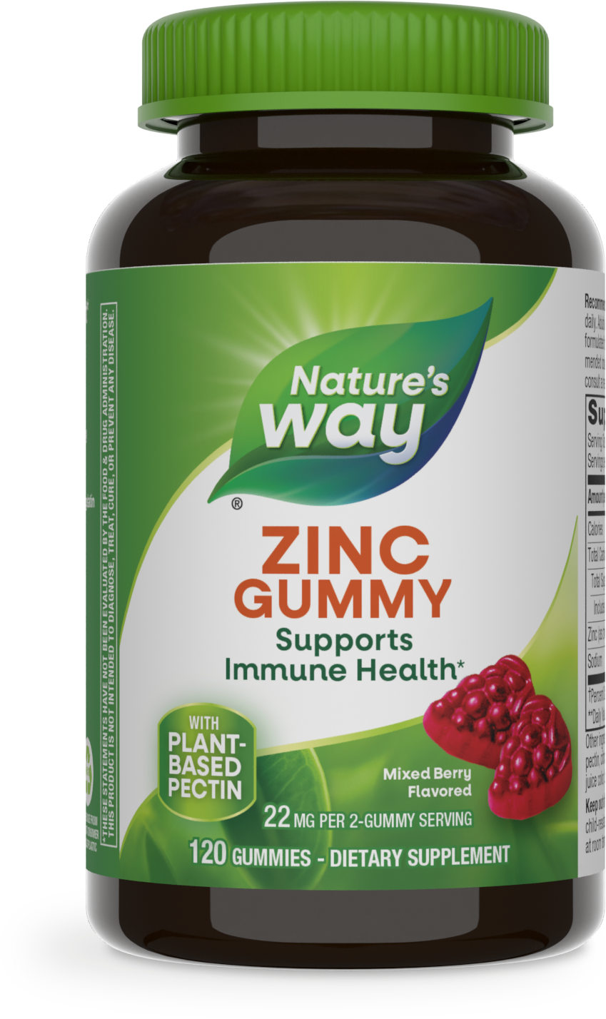 <{%PRIMARY_13701%}>Nature's Way® | Zinc Gummies, 120 gummies, Mixed Berry