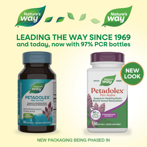 Nature's Way® | Petadolex Pro-Active - package updates old to new Sku:04806