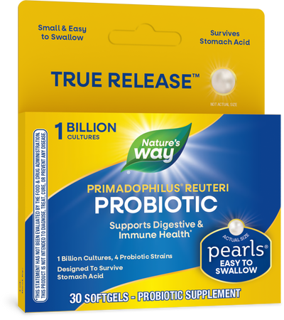 <{%PRIMARY_15752%}>Nature's Way® | Primadophilus Reuteri Pearls Probiotics, 30 softgels