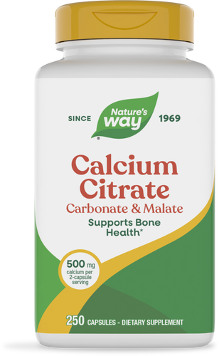 Nature's Way® | Calcium Citrate, Carbonate & Malate, 250 capsules Sku:41011
