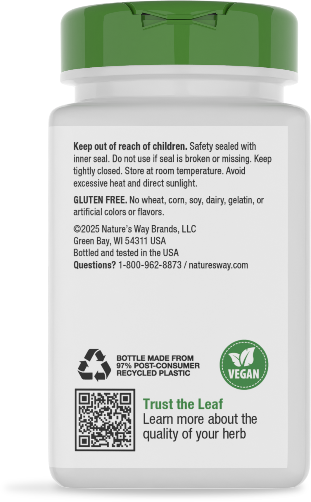 <{%MAIN4_13675%}>Nature's Way® | Glucomannan - back of pack