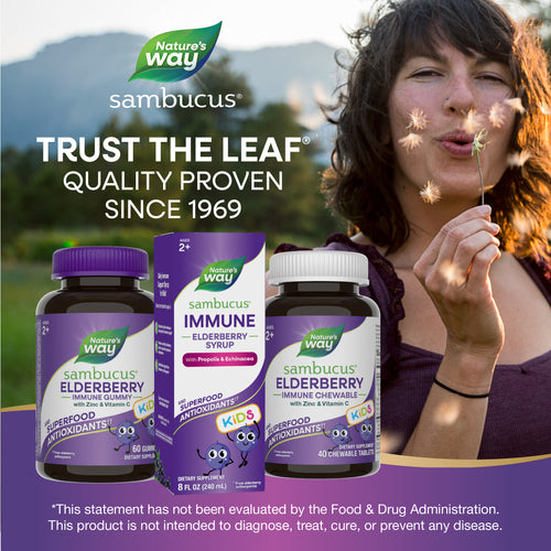 Nature's Way® | Sambucus Immune Elderberry Syrup for Kids* Sku:15359
