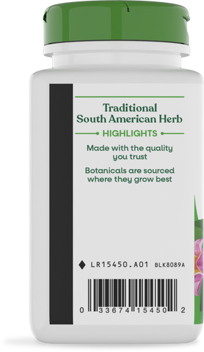 Nature's Way® | Pau d'Arco Inner Bark - left side of pack Sku:15450