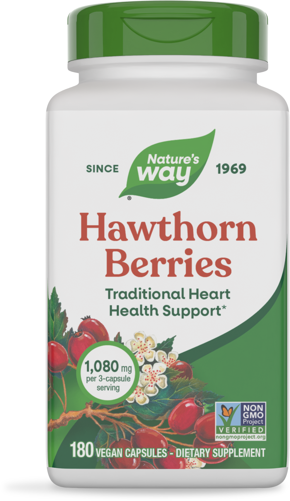 <{%PRIMARY_15338%}>Nature's Way® | Hawthorn Berries, 180 capsules
