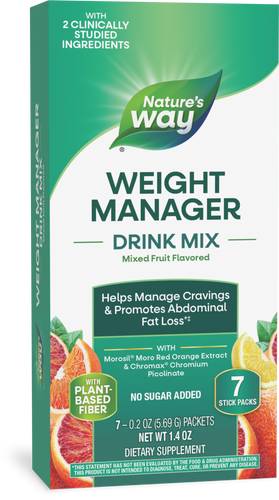 Nature's Way® | Weight Manager Drink Mix, 7 drink mixes, Mixed Fruit Sku:14984